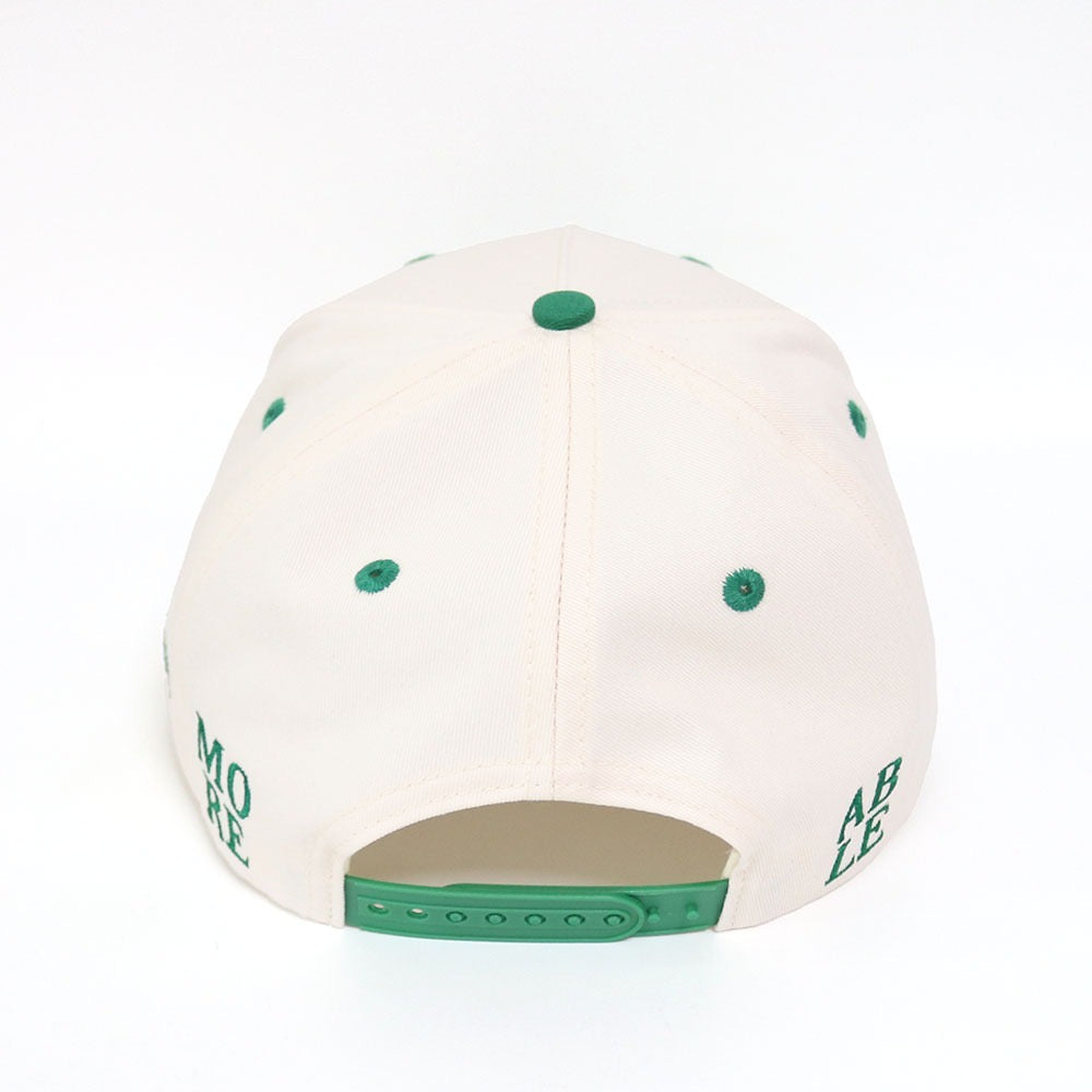 The Jamestown Cap — GREEN / OFF-WHITE